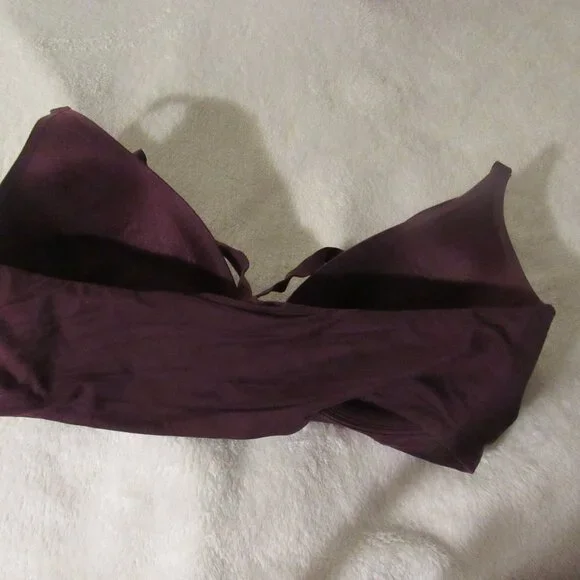 Victoria's Secret Lightly Lined Plunge Purple Bra 36D USED - Picture 3 of 4